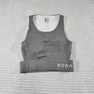 Kora Sports Bra Womens Small Gray Athletic Sports Bra Tank Top Active Gym